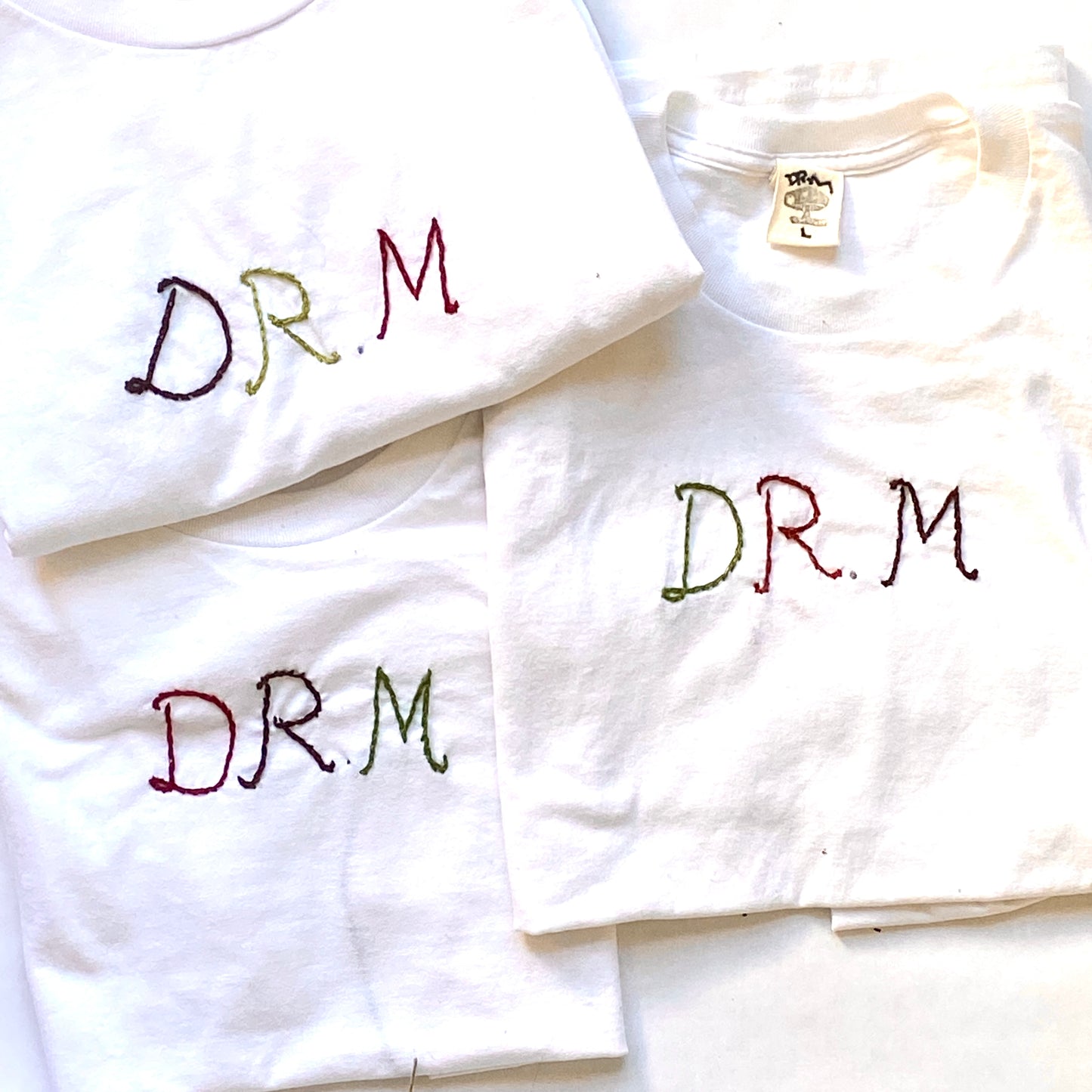 Dr.M’s embroidered T-shirts